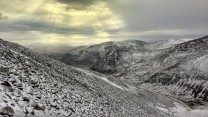 The Devils Point from Ben Macdui, first wintery day.