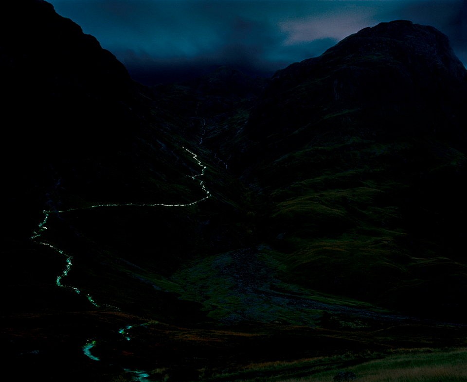 Coire nan Lochan path at night  © James Kirk