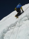 Climbing the summit Dome of Mera Peak . April 2011