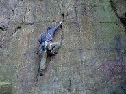 Me seconding The Harp, at Hobson Moor Quarry, thanks to Jules for the pic.