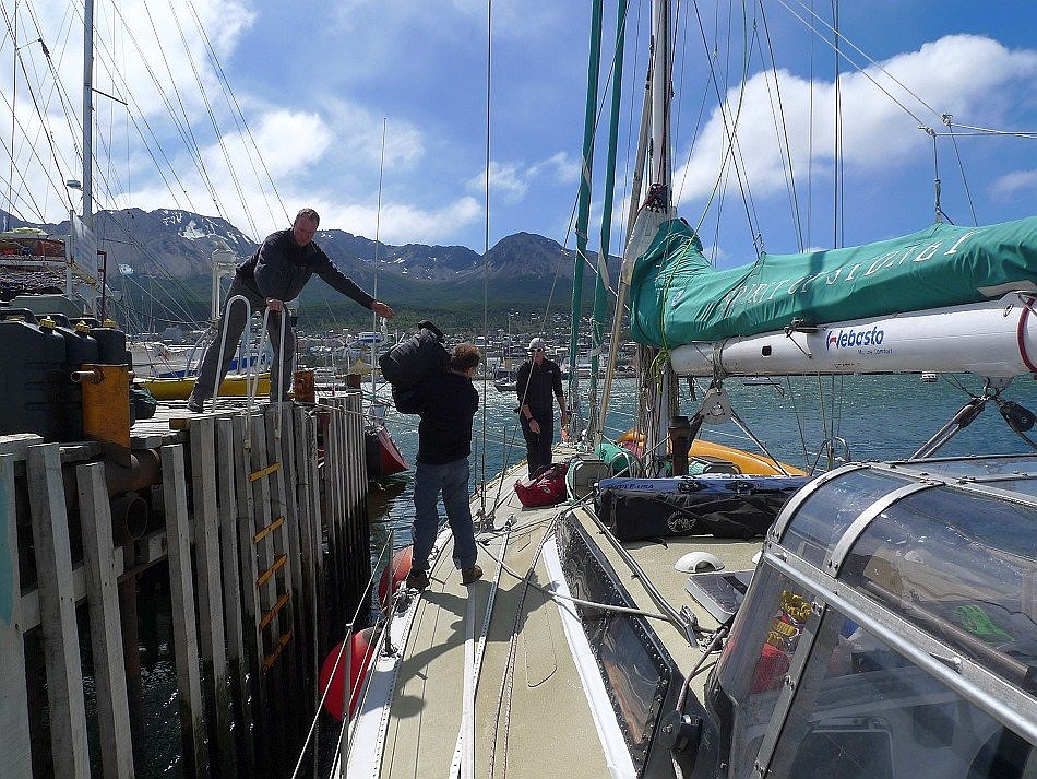 The team departs from Ushuaia  © Dave Smith