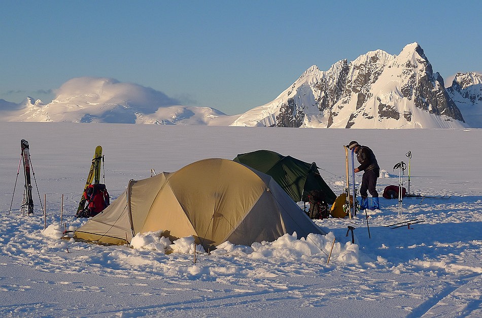 Camping on the Breguet Glacier  © Dave Smith
