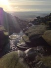 Kinder downfall caught in the winter sun