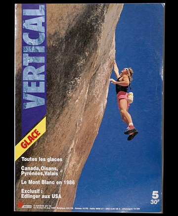 Patrick Edlinger on the cover of Vertical Magazine 5, solo in Joshua Tree  © Photo by: Gérard Kosicki