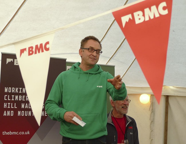 Dave Turnbull of the BMC explains what they are doing for us.  © Alan James - UKC