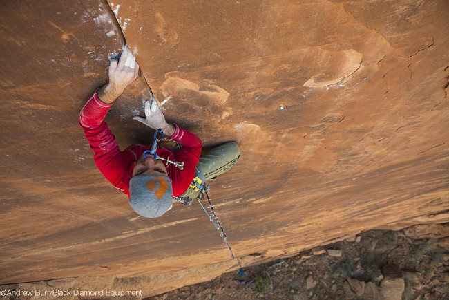 Peewee on the First Ascent of Mexican Snow Fairy (5.13+)  © Andrew Burr / Black Diamond Journal