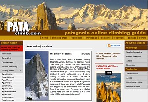 Pataclimb Website - More News info and new guidebook!  © Pataclimb