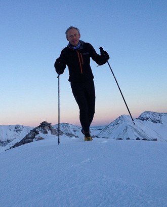Tom still going strong in the Mamores  © Jules Coleman