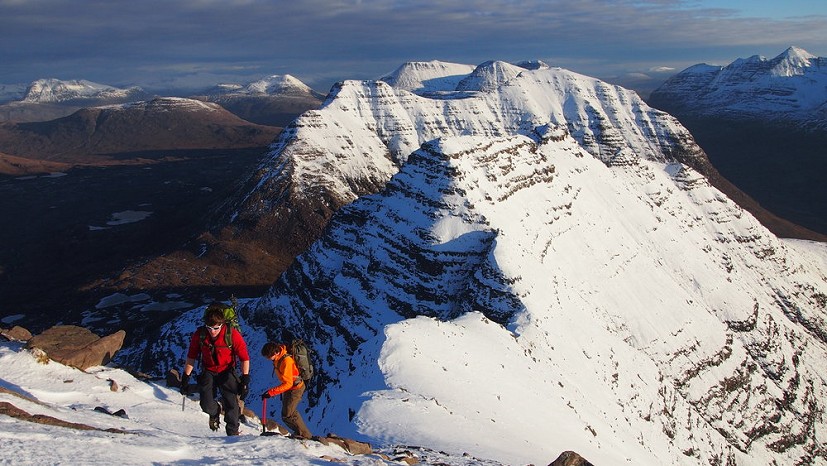 Approaching the summit of Sgurr Mhor from the Horns of Alligin  © Andy Moles