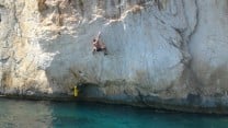 Deep water soloing at Ciovo Island near Split. The best deep water solo in Dalmatia!