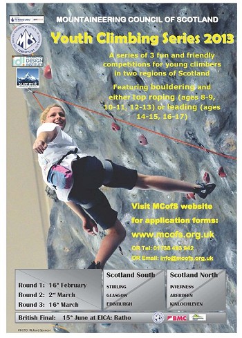 The Scottish Youth Climbing Series (YCS) 2013 #1