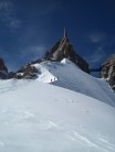 The descent from Aguille Du Midi