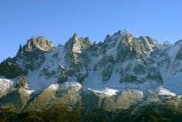 The Aiguilles from The Brevent