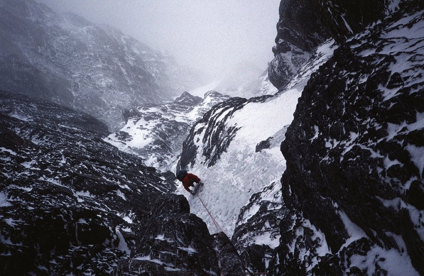 Eiger 1989 day 4: Below the Quartz Crack  © Robert Durran