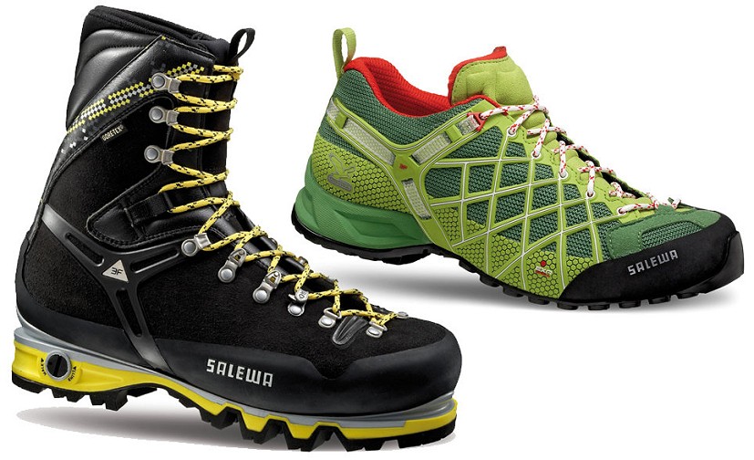 The big and the beautiful - the Pro Guide and the new Wildfire...  © Salewa