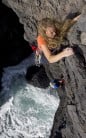 A Fight to the Top..Go Girl! Alis at Bulliber, a great little 'playground' in Range West - Vegetarian, S 4a