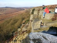 My girlfriends first ever climb...in January! On a severe