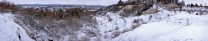 Winter mixed climbing in Harnham Chalk Pit