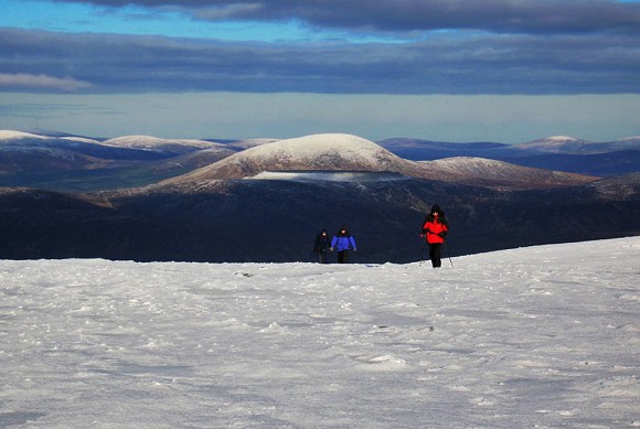 Climbing Lugnaquillia in winter, the highest mountain in Co.Wicklow  © Adrian Hendroff