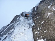 Graham Penny on his route "Work Ethic" IV4
