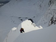 Retreating from Staghorn Gully in heavy powder