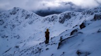 Looking out to Stob Coire Sgreamhach