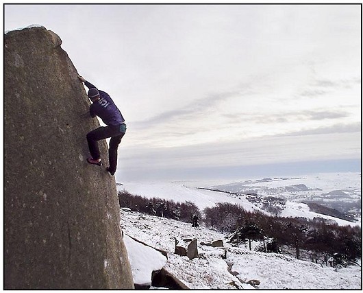 Stanage in winter (thanks to Ian Hill for the digital darkroom work again)  © Jus