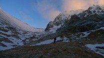 Sunset on the north face of Ben Nevis