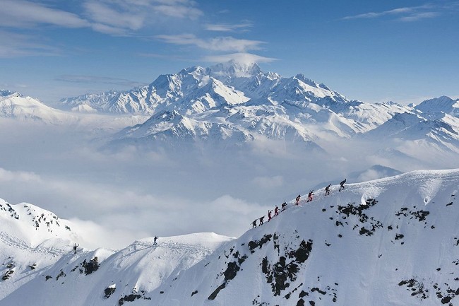 Awesome views on the Pierra Menta ski mountaineering race.  © Leanne Callaghan via Capsurimage