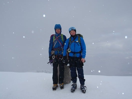 Nevis summit with Jon after a good day's climb  © Jones_d