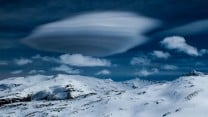 Lenticular cloud over the Sierra Nevada