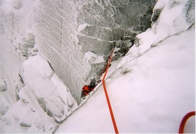 Me on the last pitch of Invernookie  © Haz
