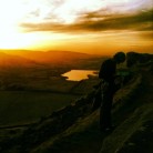 Last minute route finding - Sunset at Castle Naze