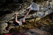 Bouldering in the evening