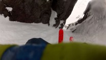 first jump turn in "wide" part of route