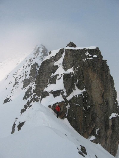 Typical climbing on the ridge  © John Walker and Paul Bonson