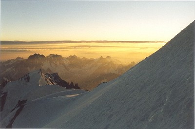 Just below the summit of Mont Blanc  © Jeanot Boulet