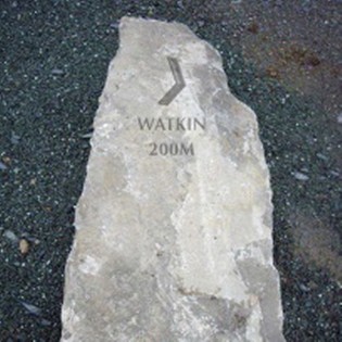 Watkin Path marker  © Snowdonia National Park Authority