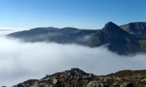 Tryfan with an early morning cloud inversion.