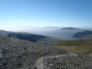 A summer morning in Snowdonia during a successful attempt of the 14 Peaks Challenge.