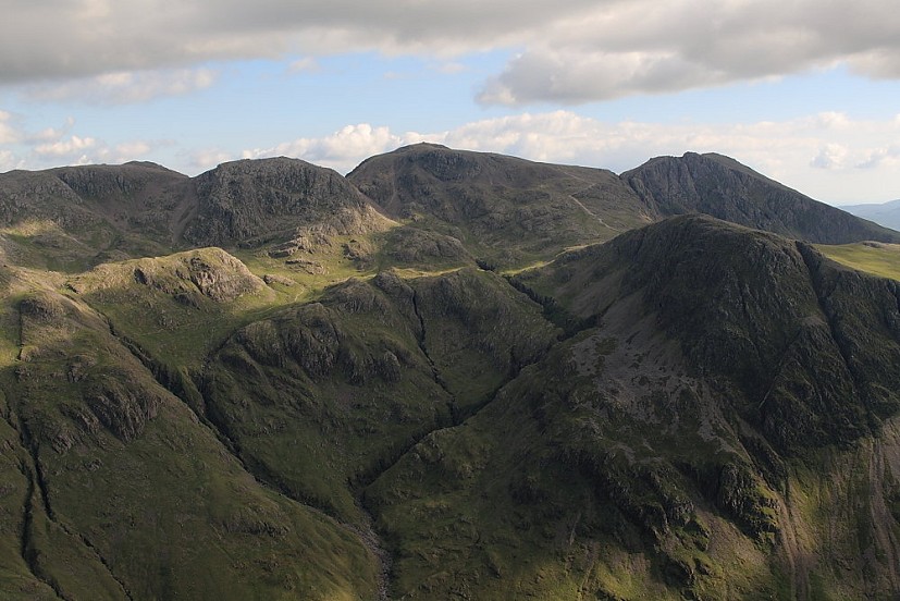 Looking back to the Scafell range from Great Gable  © Dan Bailey