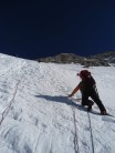 Fixed ropes on the Headwall above 14,000ft camp