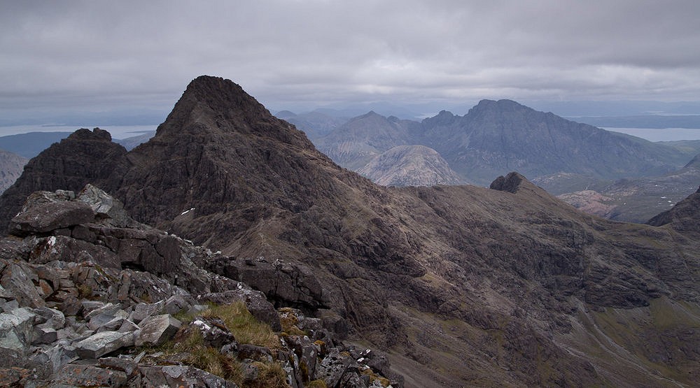 Sgurr Nan Gillean with Blaven in the background.  © Hardonicus