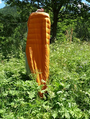 Therm-a-rest Navis sleeping bag fits people up to 5'10 - quite roomy for those down at 5'4"!  © Sarah Stirling Collection