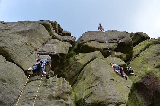 Lissy 2nd The Big Greeny, Matt on Overhanging Groove  © Bloke on a Rope