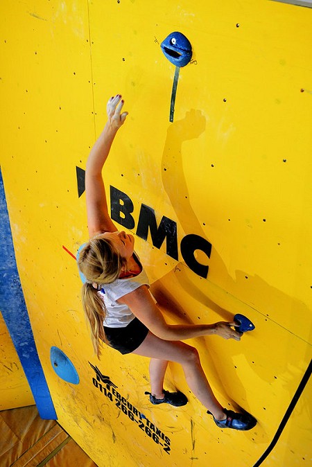 Mina on problem 1 in the 2013 BBC Finals  © Keith Sharples