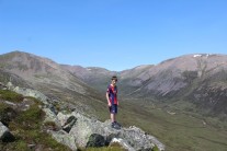 My son Connor age 13 on his first Munro.