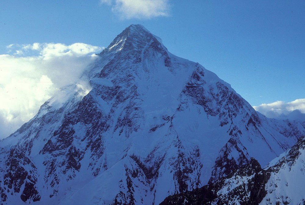 K2 from high on Broad Peak in 1987  © Steve Swenson