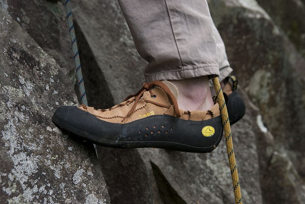The La Sportiva Mythos being tested  © UKC Gear