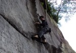 Matt Cousins on Chimaera 7a High Rocks